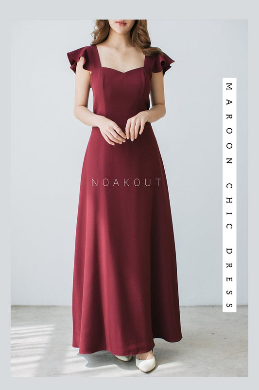 Maroon chic Dress