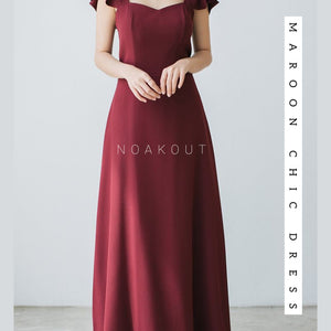 Maroon chic Dress