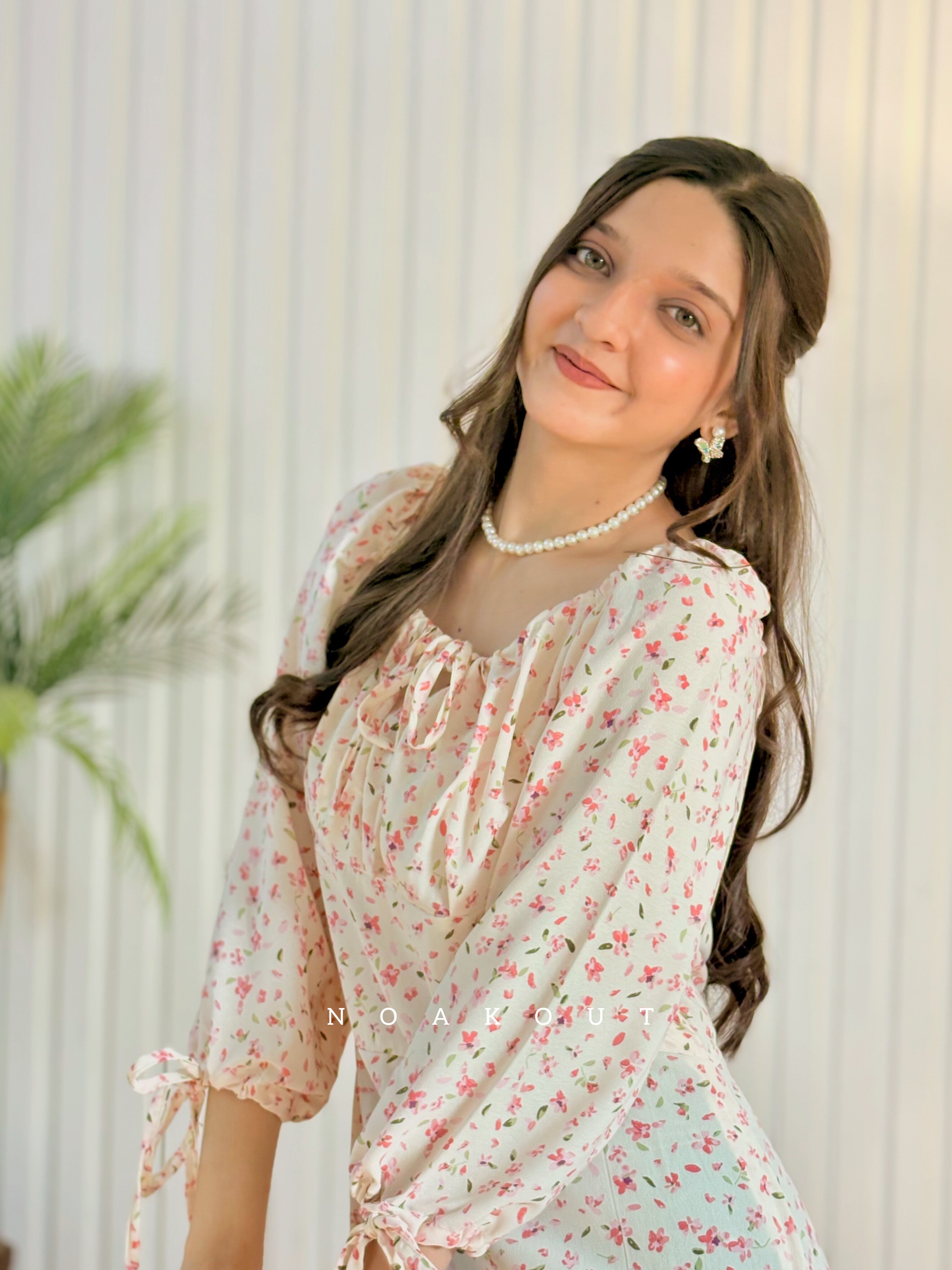 { FLORAL PINK DRESS }