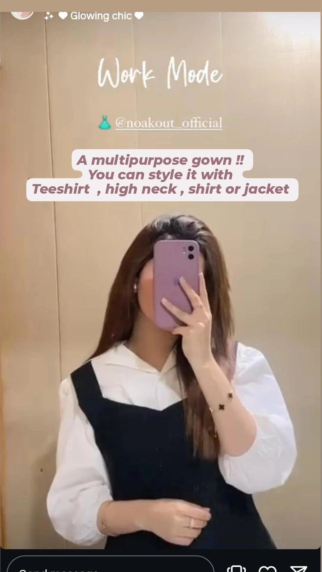 | BLACK PINAFORE GOWN |