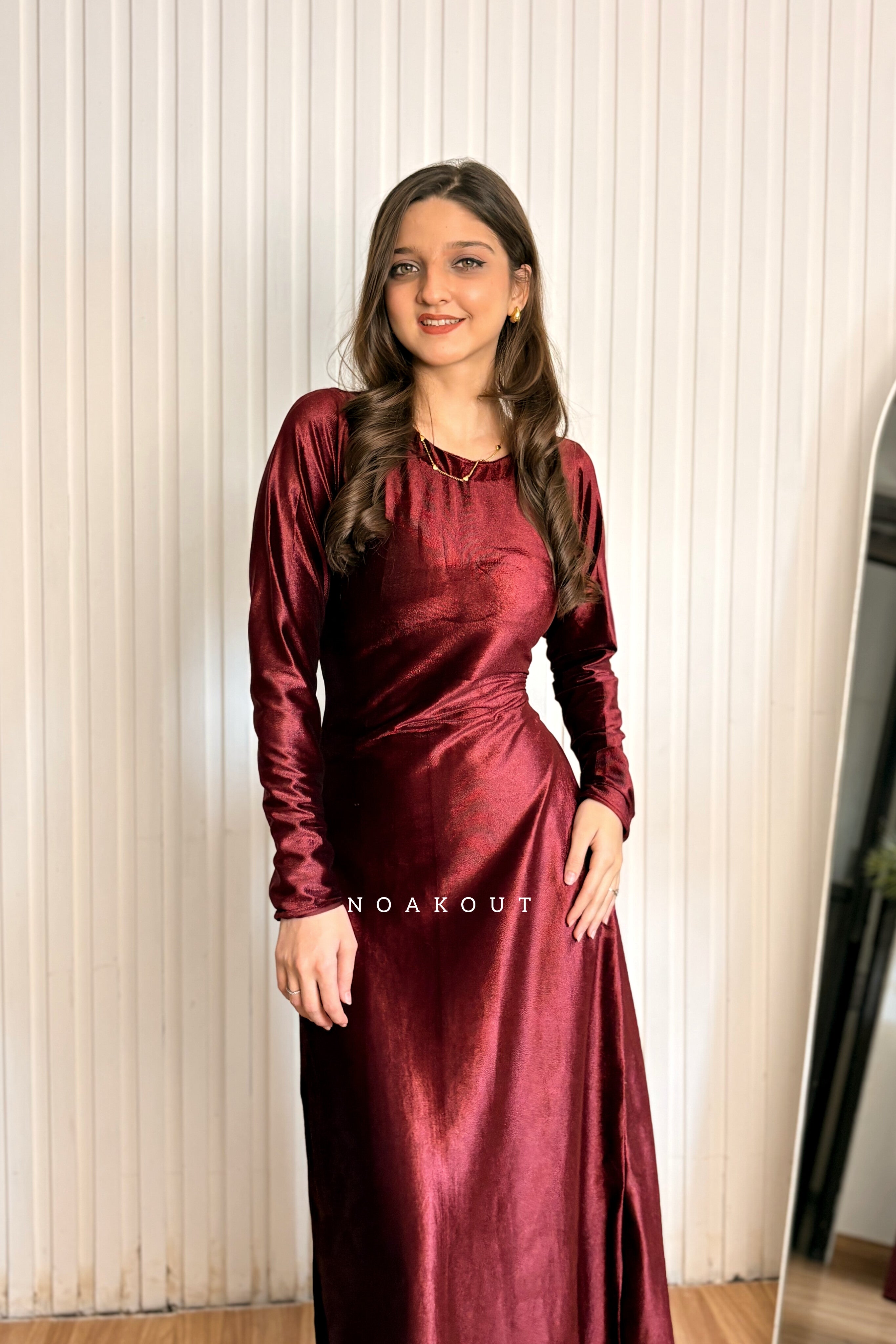 { Elegant Velvet Gown }