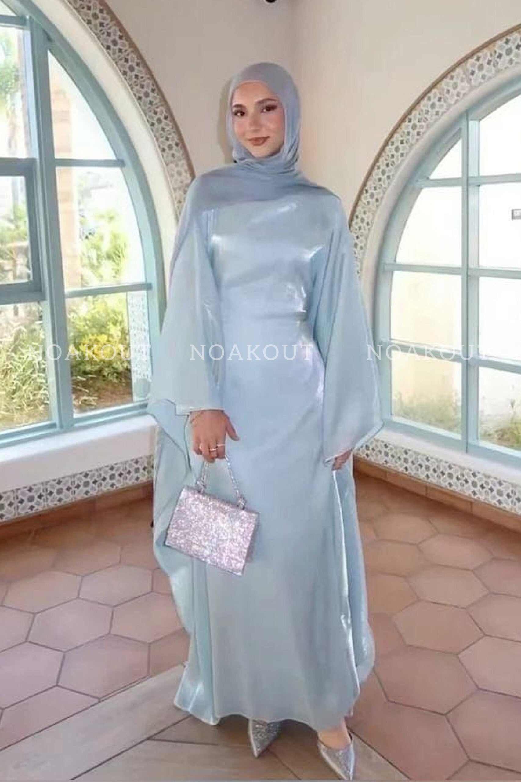 { DIANA BUTTERFLY GOWN } { Two peice Set " Upper gown & Inner  ".