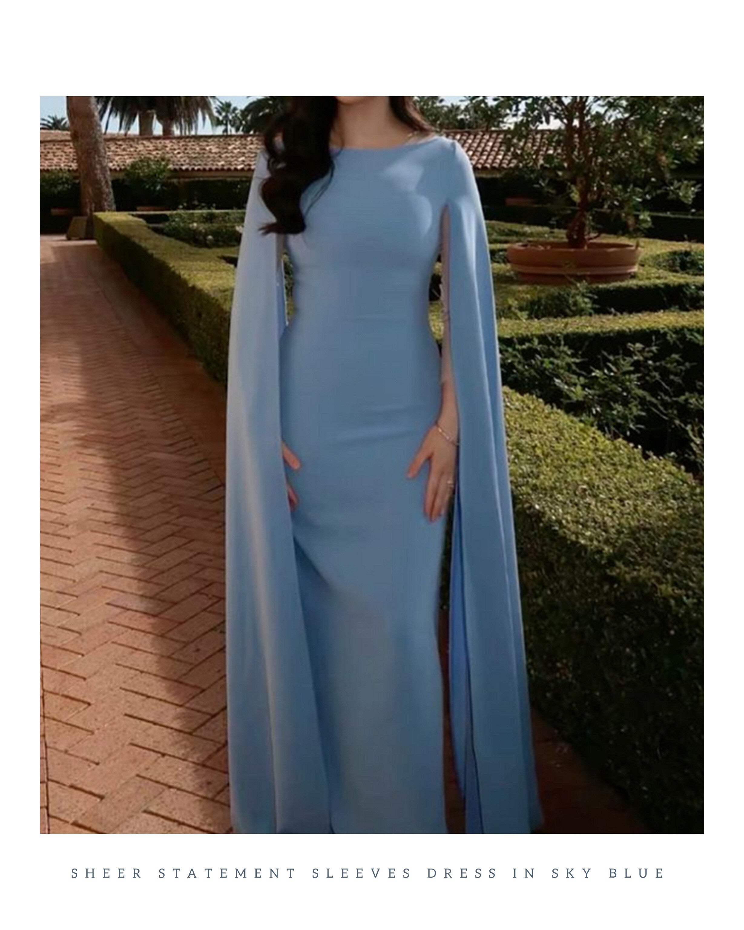 |STATEMENT SLEEVES DRESS|