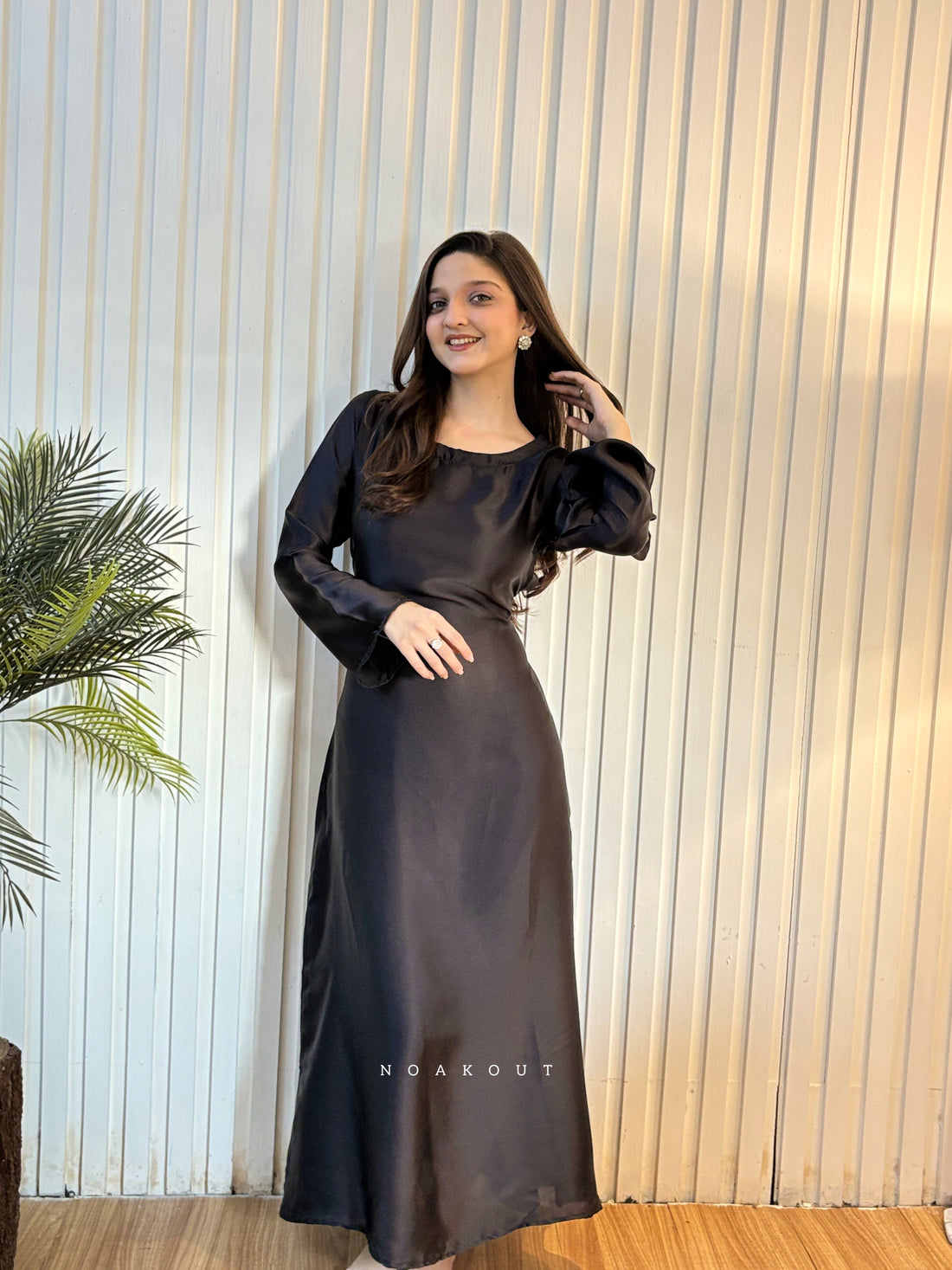 { ELEGANT SILK GOWN }