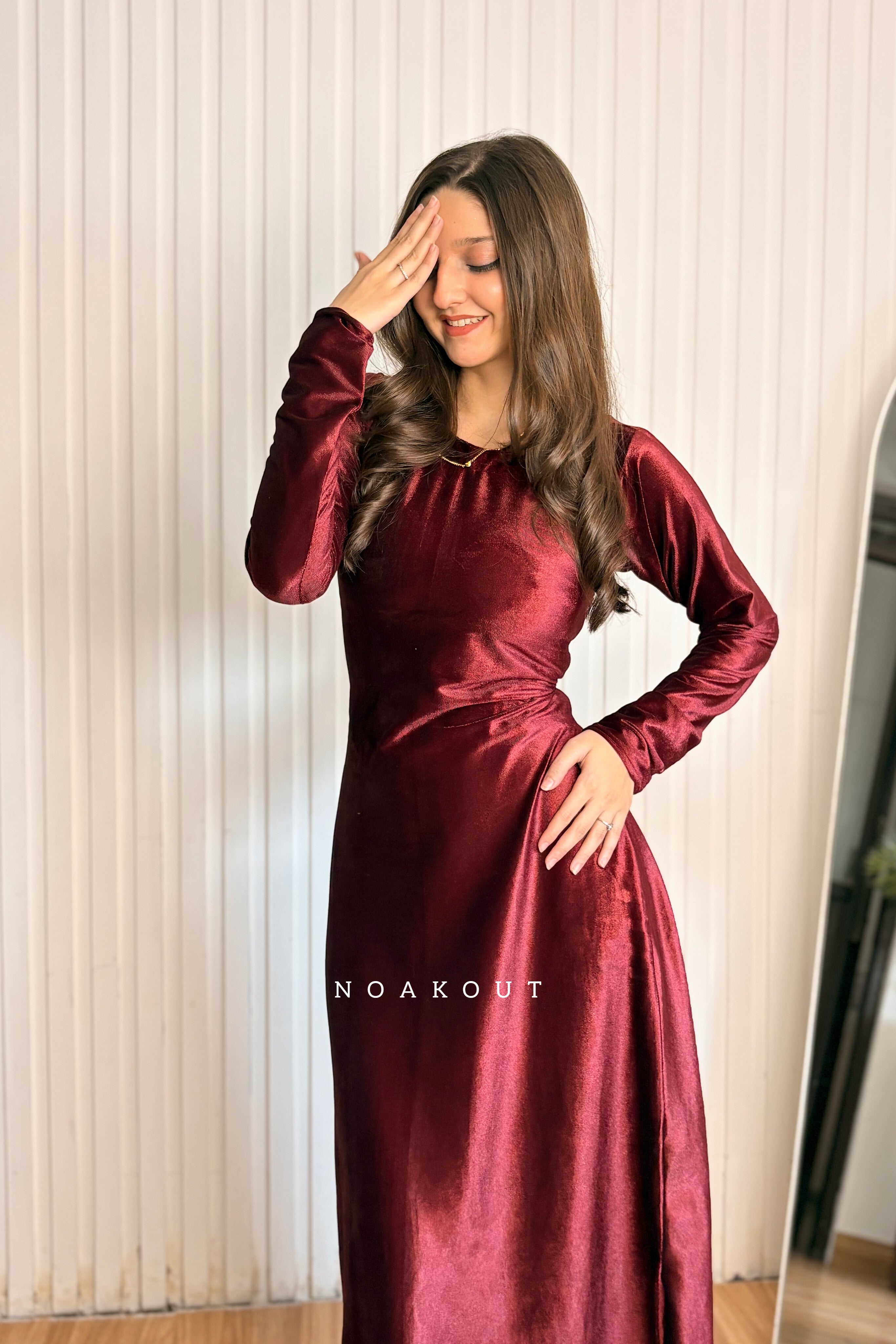 { Elegant Velvet Gown }