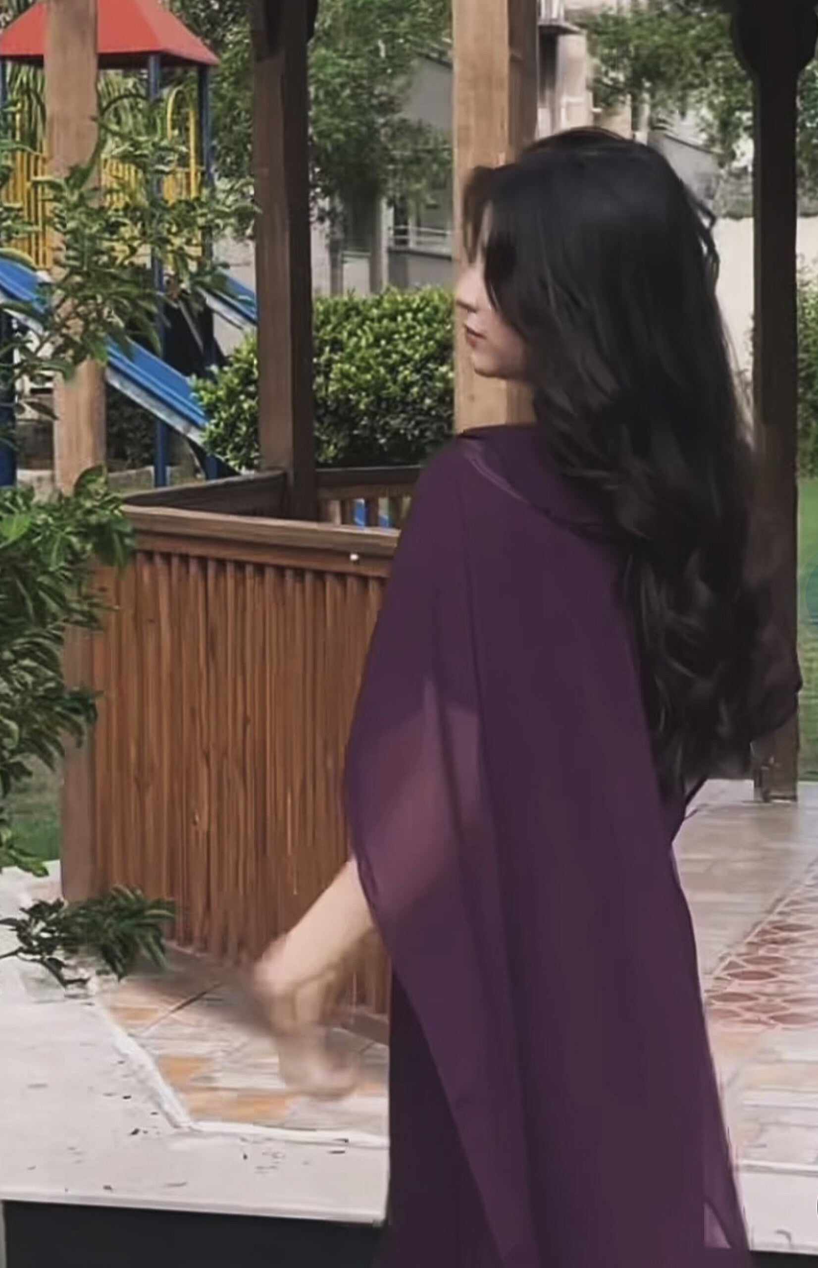 |• CHIFFON CAPE SHAWL DRESS•|