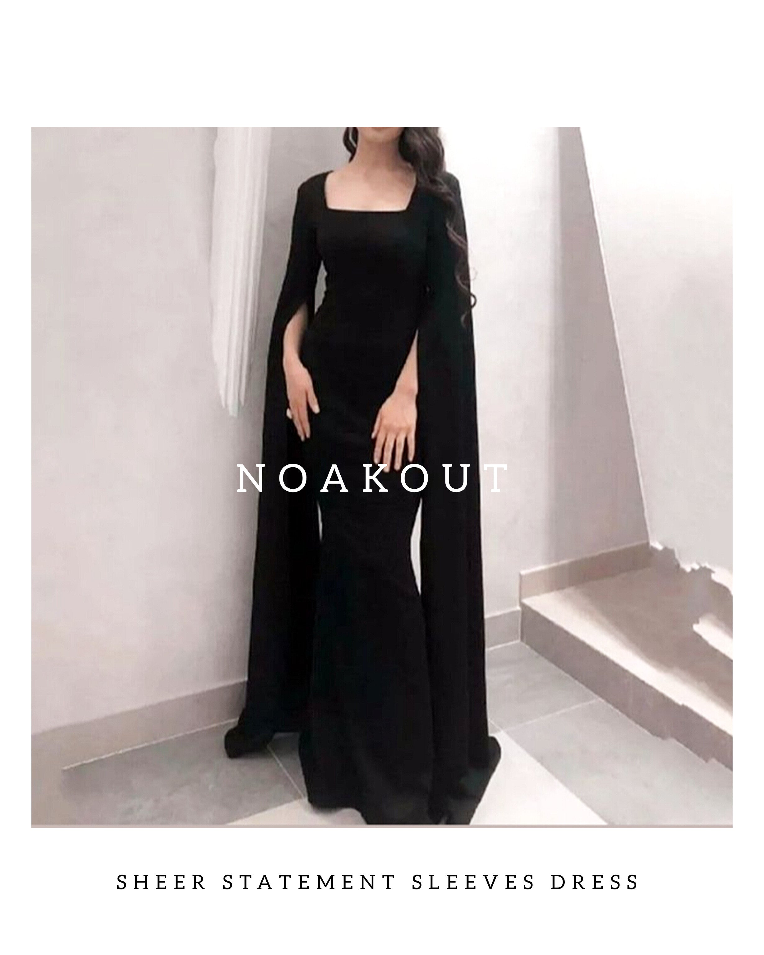 |STATEMENT SLEEVES DRESS|