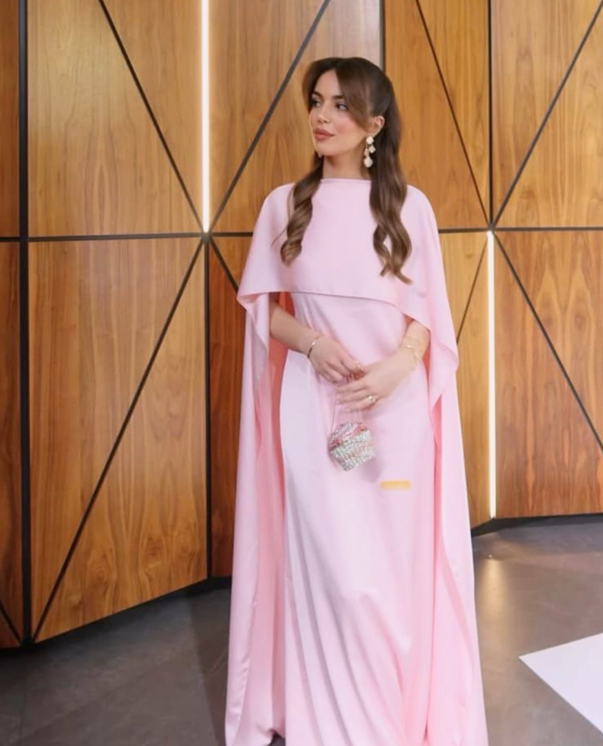 |• CHIFFON CAPE SHAWL DRESS•|